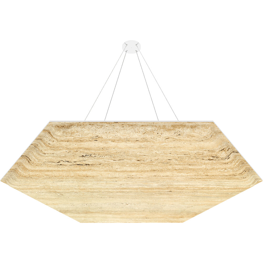 Vicoustic ViCloud VMT 3D (Hexágono, Piedras  les, Travertino Clásico, 4 Piezas) - Solución Acús