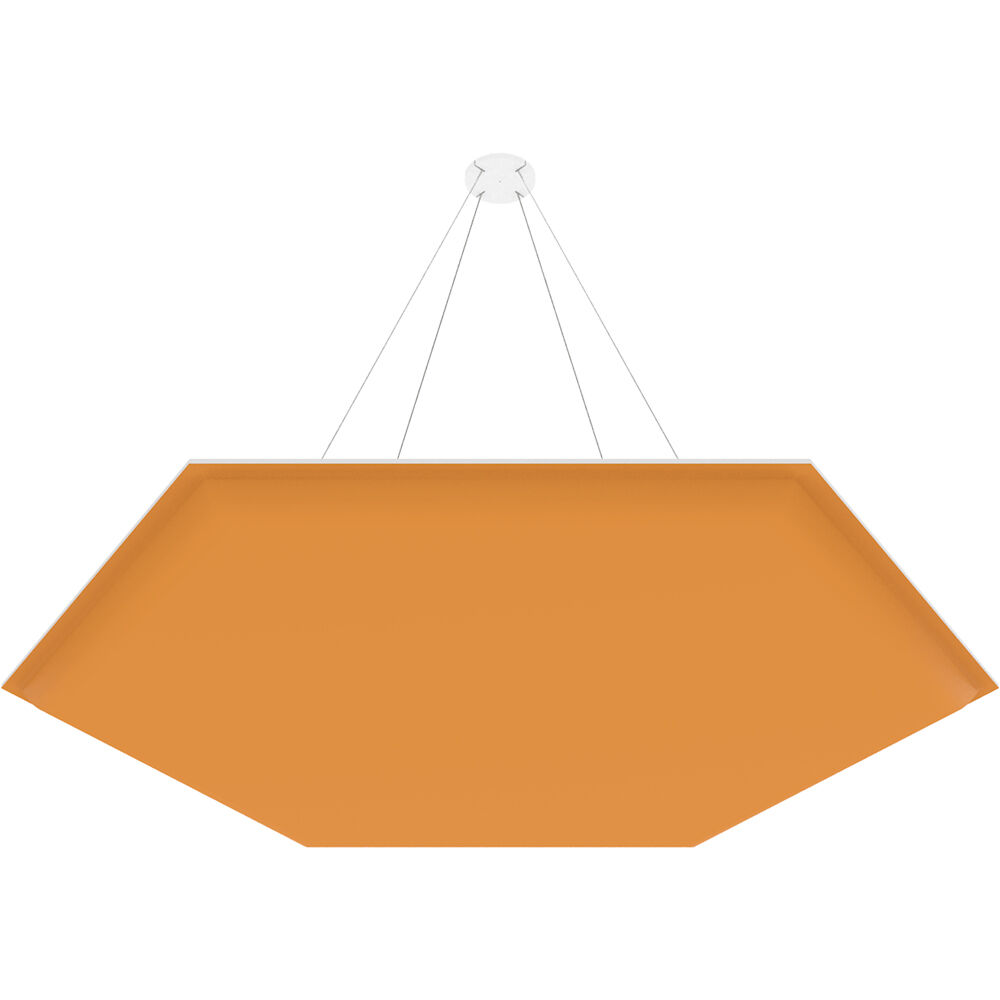 Vicoustic ViCloud VMT 3D (Hexágono, Naranja Calabaza, 4 Piezas) - Solución Acústica Ligera y Suspend