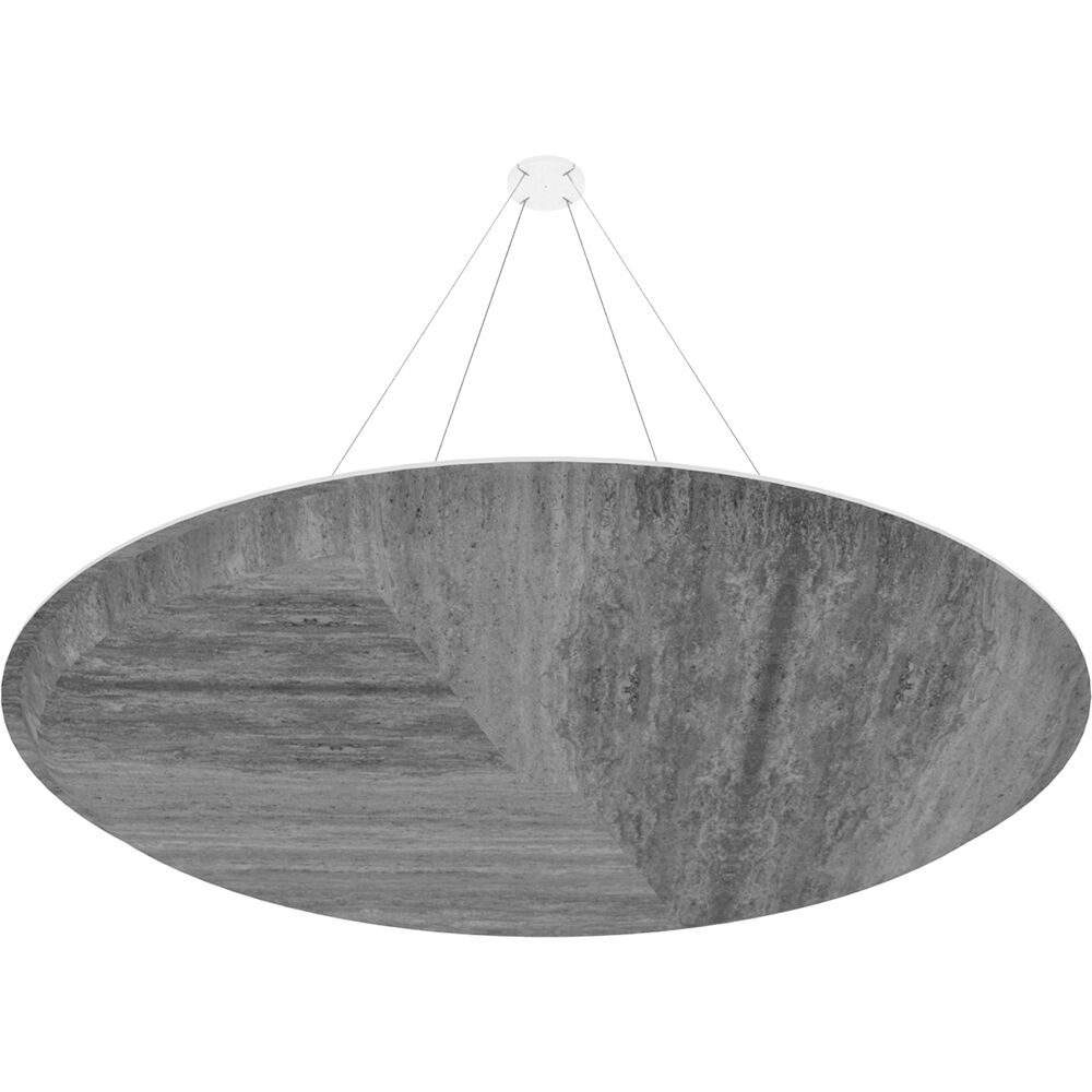 Vicoustic ViCloud VMT 3D (Redondo, Concreto, Patrón 3, 4 Piezas) - Solución Acústica Suspendida Lige