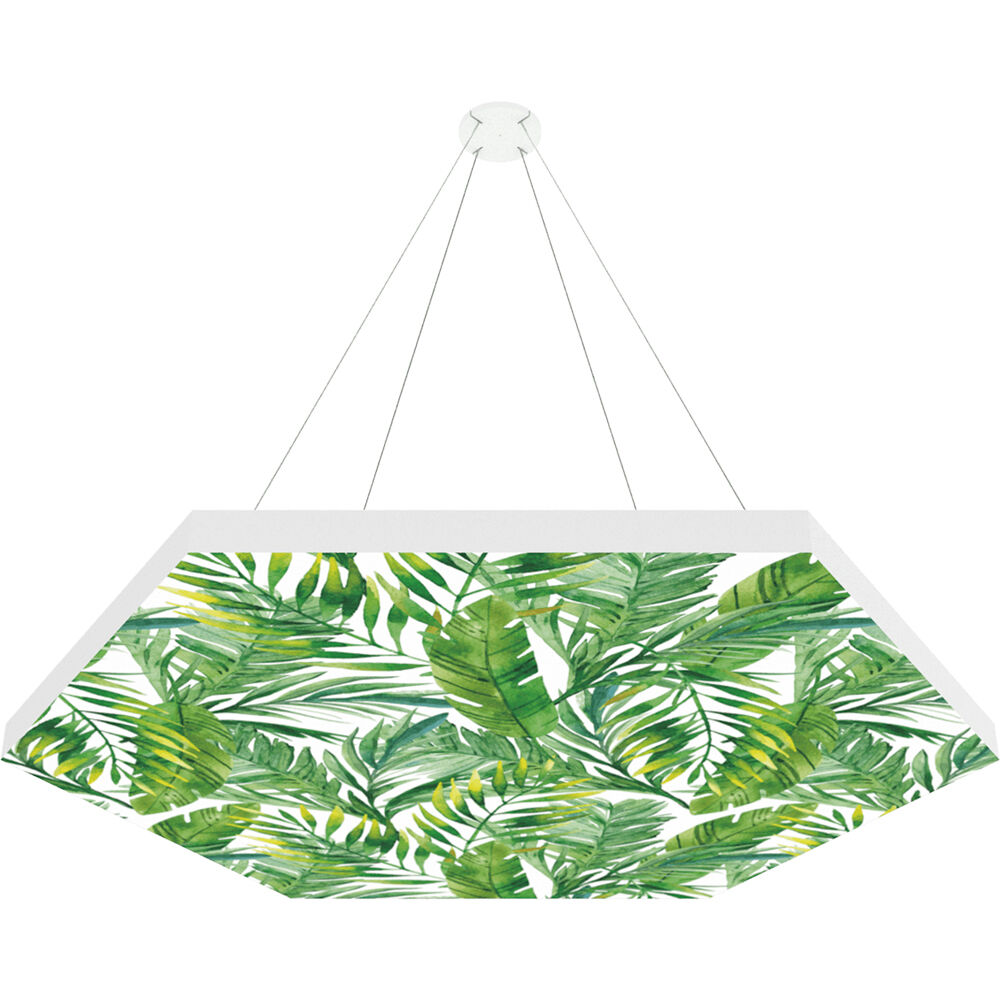 Vicoustic ViCloud VMT Flat (Hexágono,  leza, Hojas, 4 Piezas) - Solución Acústica Ligera y Susp