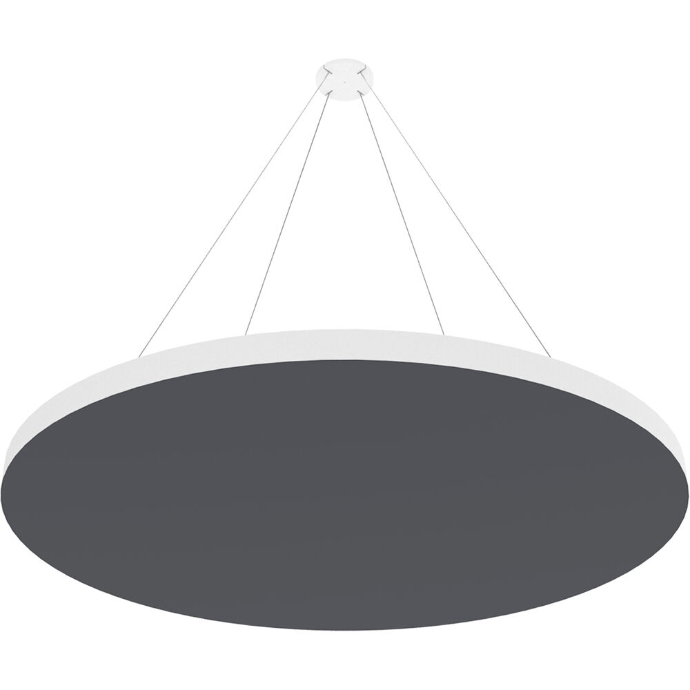 Vicoustic ViCloud VMT Flat (Redondo, Gris, 4 Piezas) - Solución Acústica Ligera que Absorbe Frecuenc