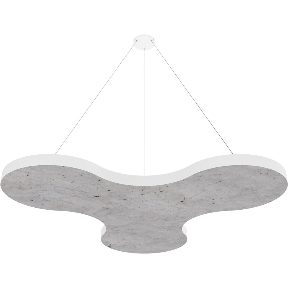 Vicoustic ViCloud VMT Flat (Pétalo, Concreto, Patrón 1, 4 Piezas) - Solución Acústica Ligera y Suspe