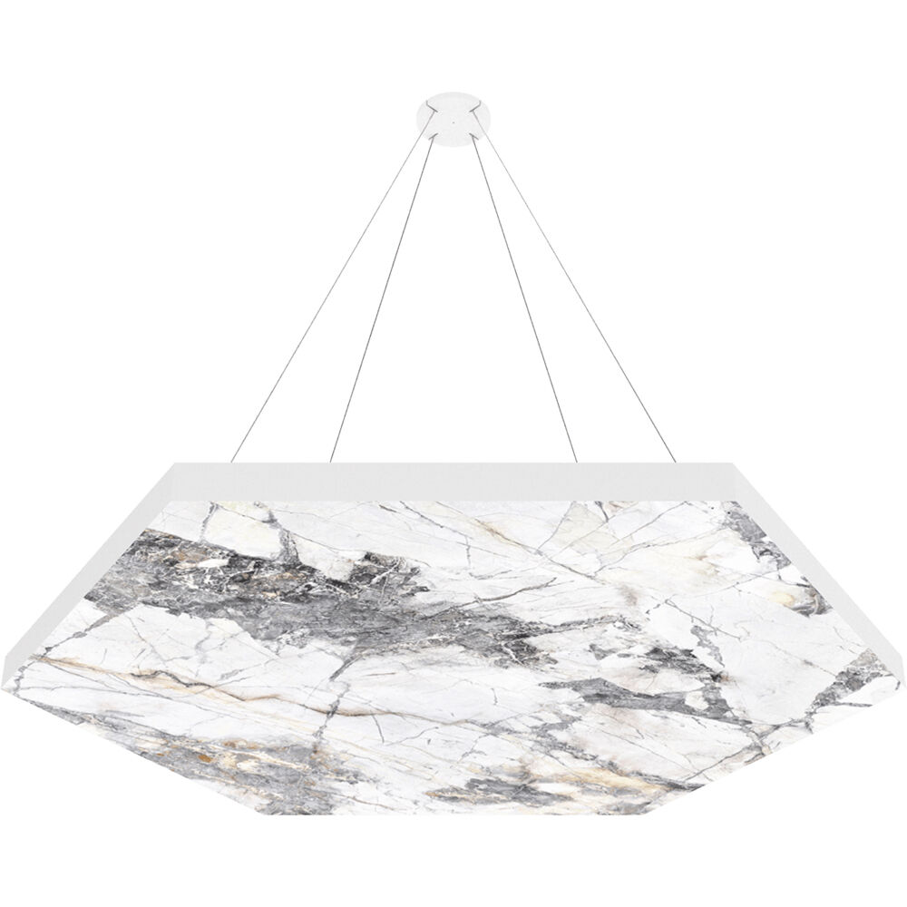 Vicoustic ViCloud VMT Flat (Hexágono, Piedras  les, Gris Invisible, 4 Piezas) - Solución Acústi