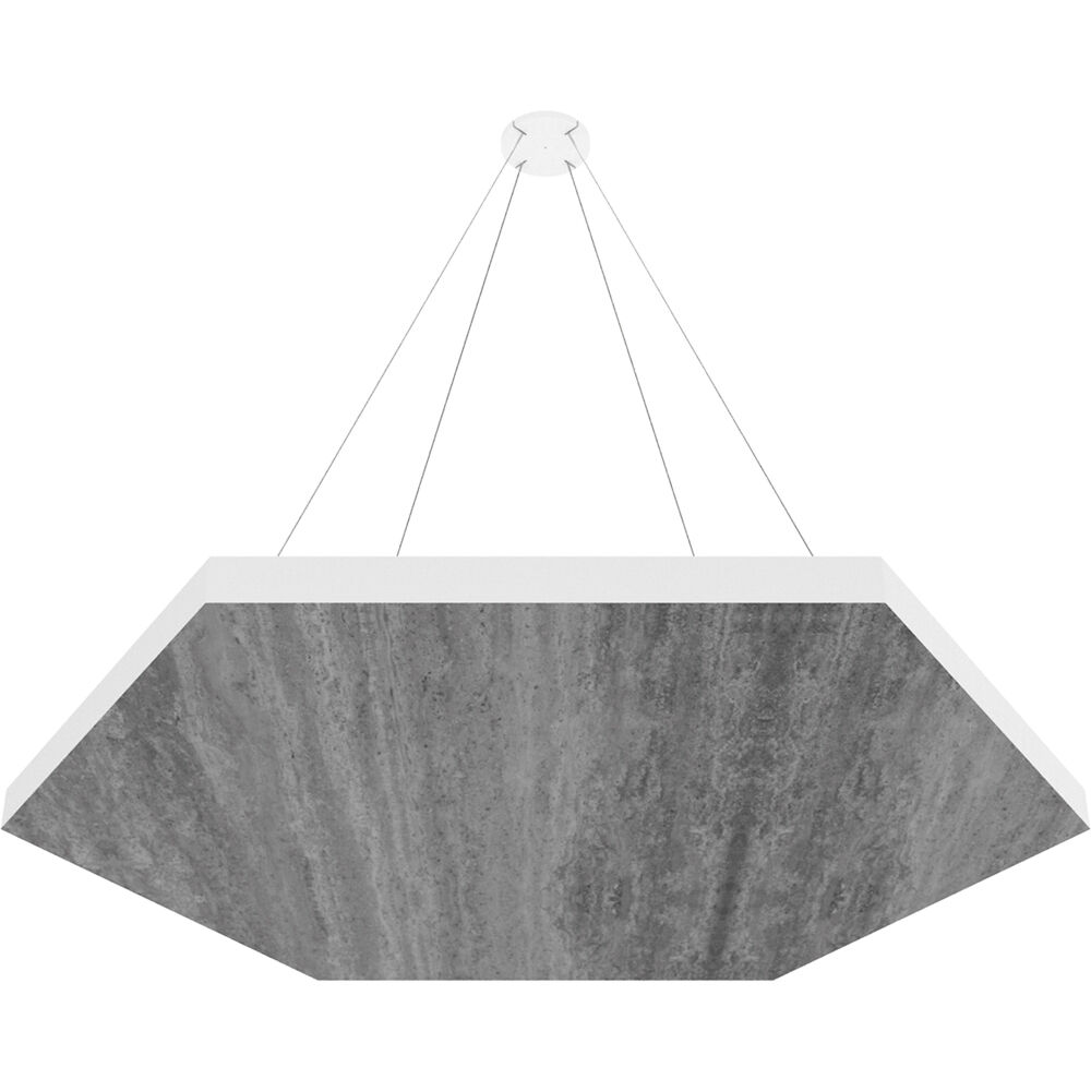 Vicoustic ViCloud VMT Flat (Hexágono, Concreto, Patrón 3, 4 Piezas) - Solución Acústica Ligera y Sus