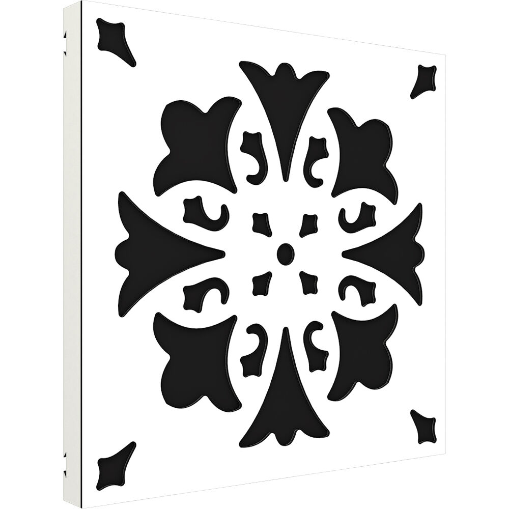 Vicoustic VicPattern Ultra Lis FR - Absorción Acústica de Alto Rendimiento (23.43 x 23.43 x 2"", Blan