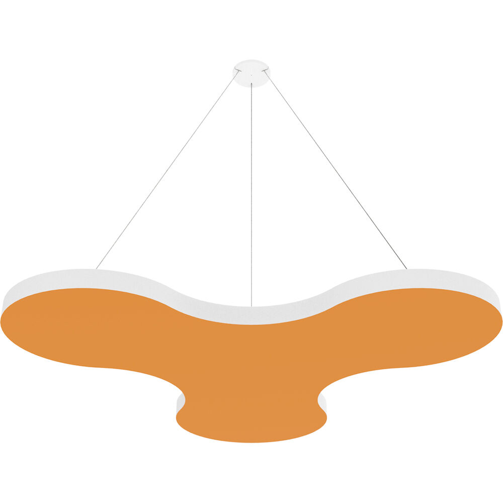 Vicoustic ViCloud VMT Flat (Pétalo, Naranja Calabaza, 4 Piezas) - Solución Acústica Ligera y Suspend