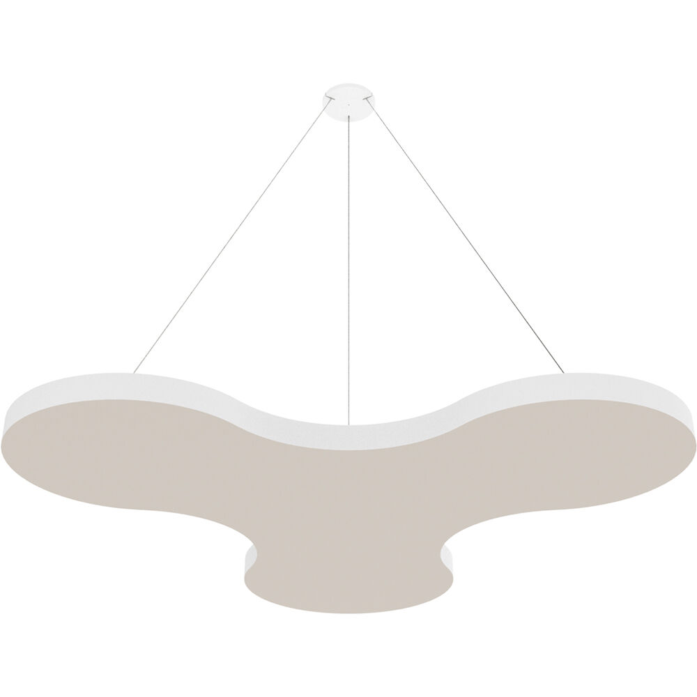 Vicoustic ViCloud VMT Flat (Pétalo, Gris Claro, 4 Piezas) - Solución Acústica Ligera y Suspendida