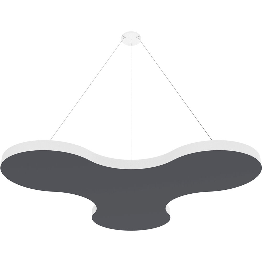 Vicoustic ViCloud VMT Flat (Pétalo, Gris, 4 Piezas) - Solución Acústica Ligera y Suspendida