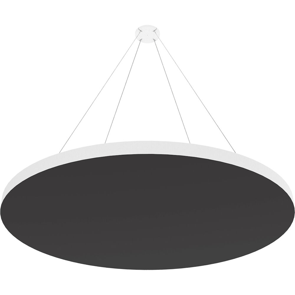 Vicoustic ViCloud VMT Flat (Redondo, Negro, 4 Piezas) - Solución Acústica Ligera que Absorbe Frecuen