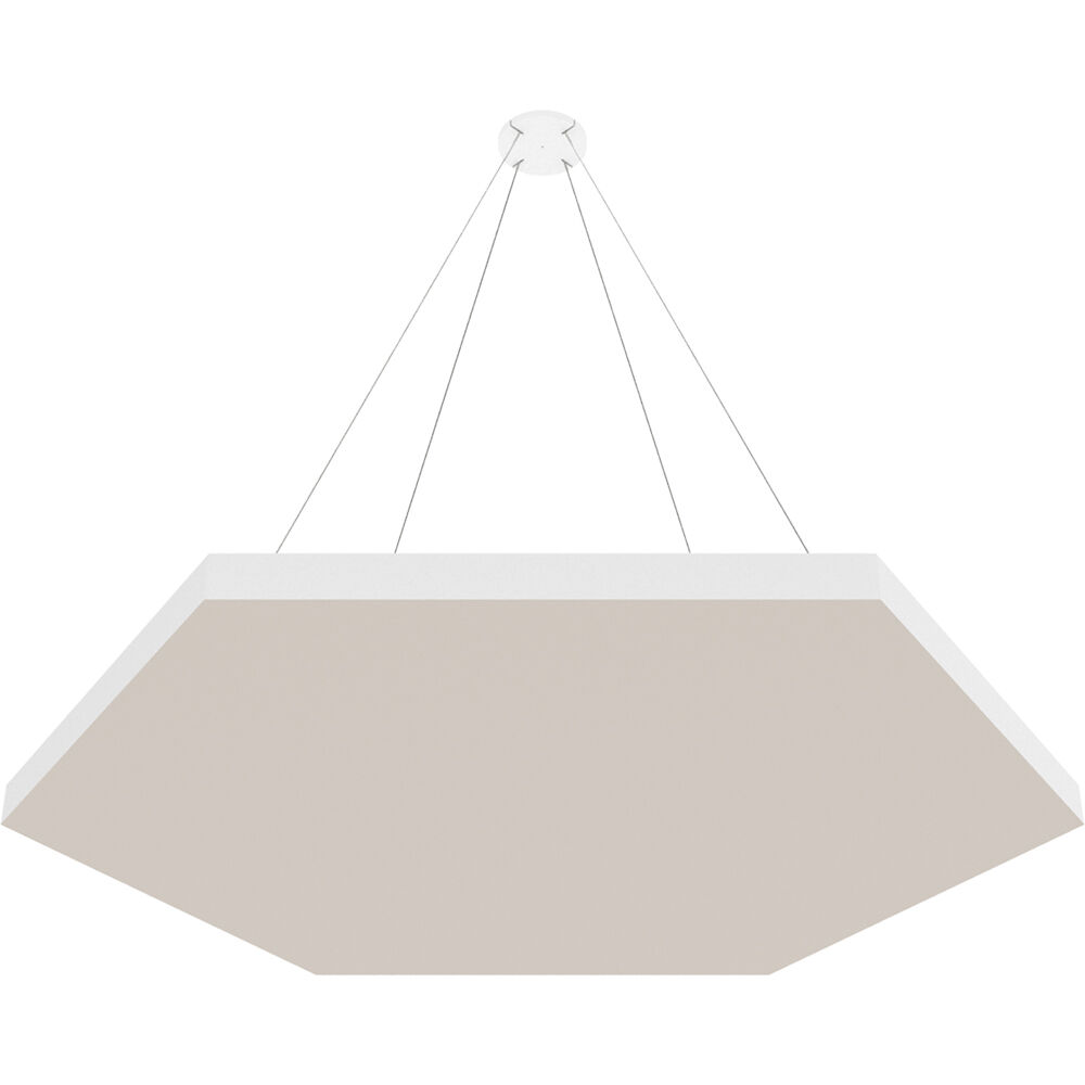 Vicoustic ViCloud VMT Flat (Hexágono, Gris Claro, 4 Piezas) - Solución Acústica Ligera