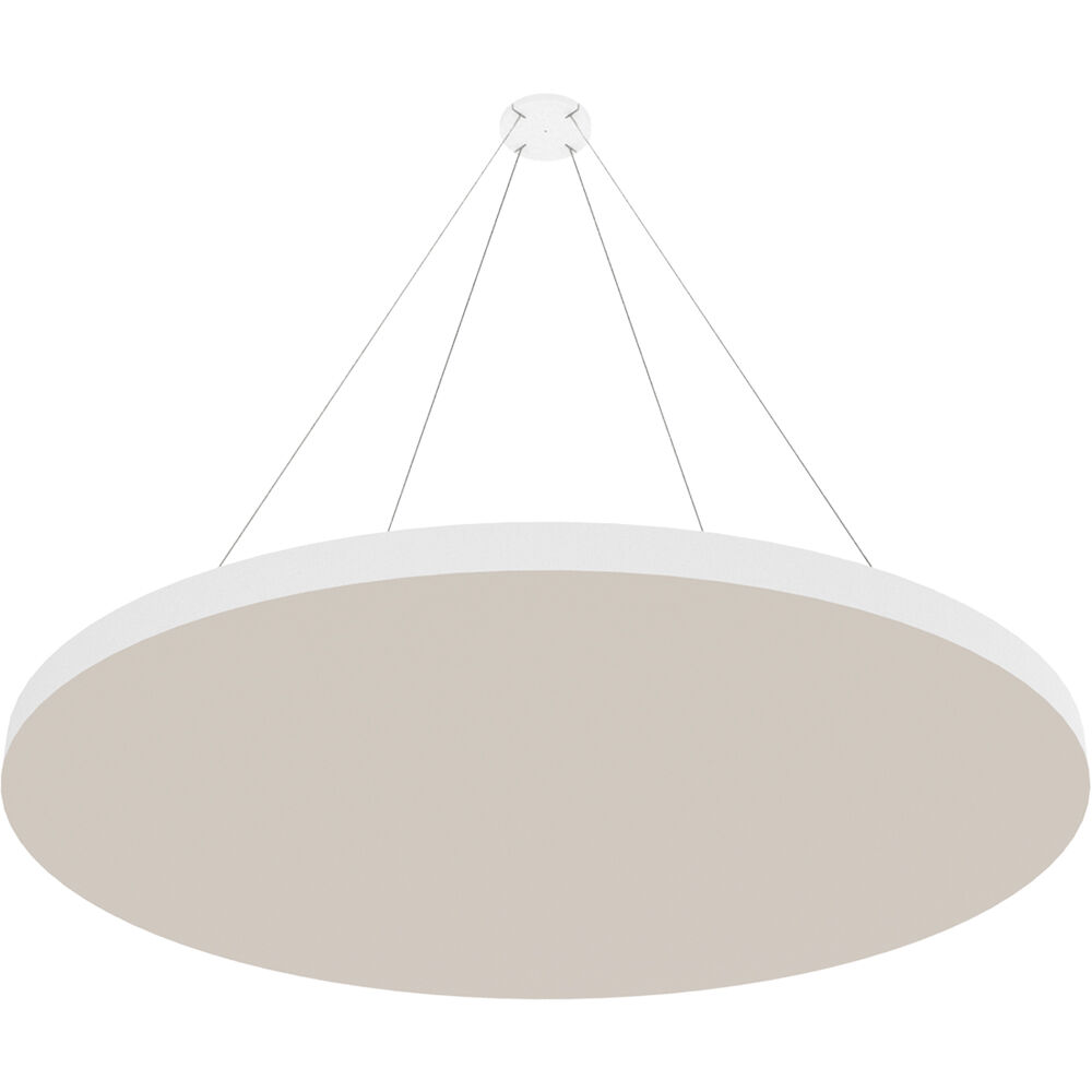 Vicoustic ViCloud VMT Flat (Redondo, Gris Claro, 4 Piezas) - Solución Acústica Ligera que Absorbe Fr