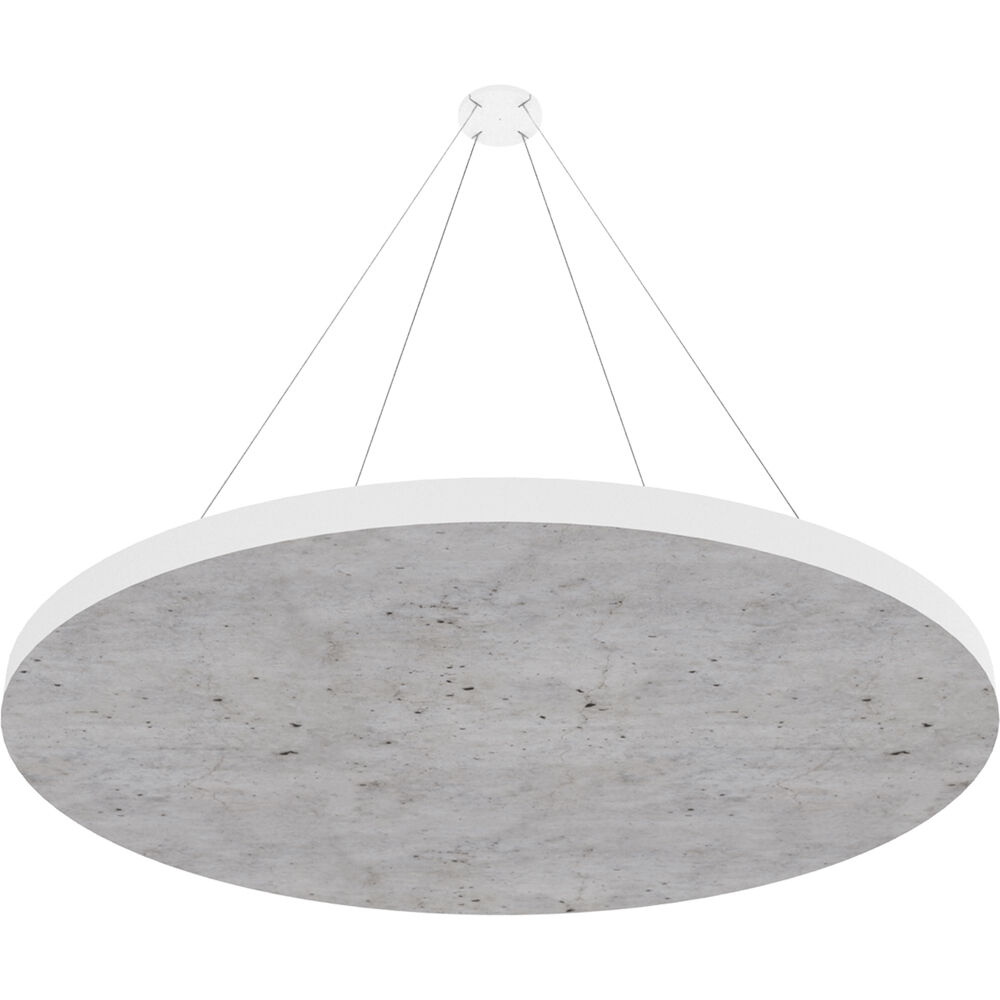 Vicoustic ViCloud VMT Flat (Redondo, Concreto, Patrón 1, 4 Piezas) - Solución Acústica Ligera y Susp