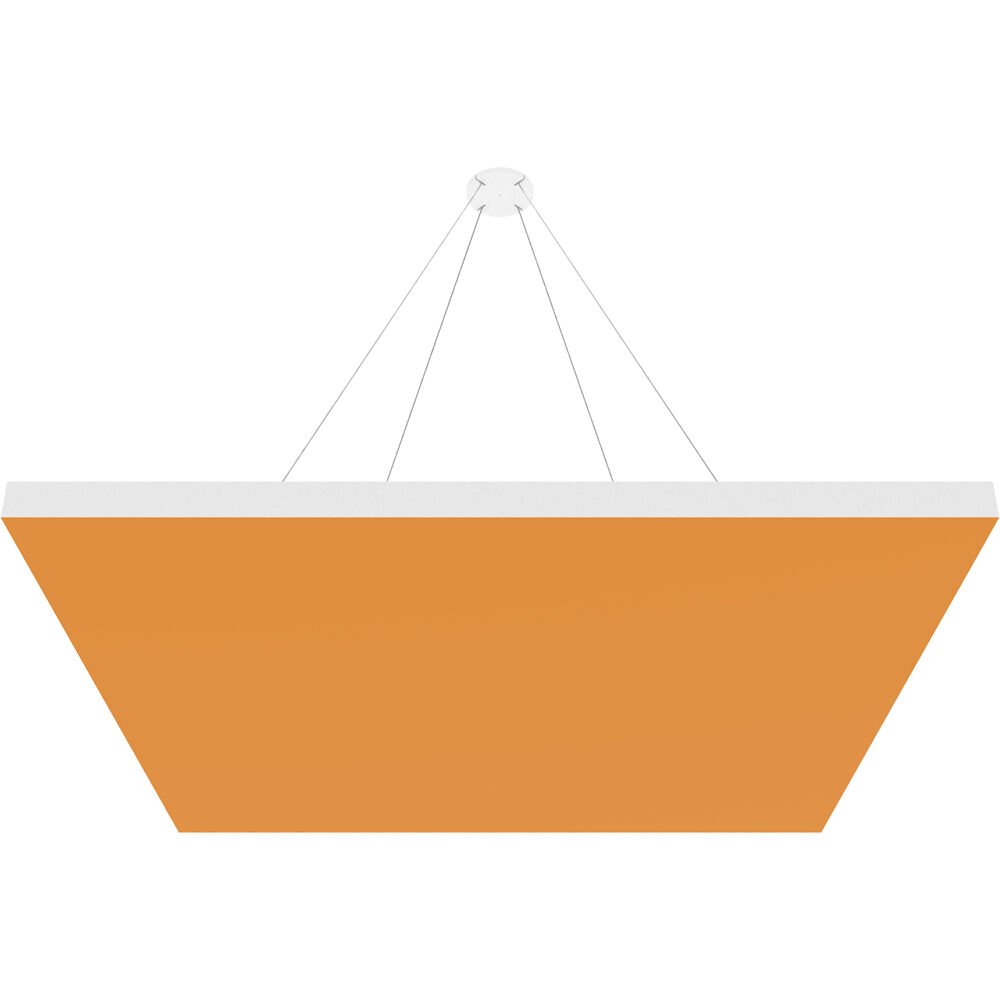 Vicoustic ViCloud VMT Flat (Cuadrado, Naranja Calabaza, 4 Piezas) - Solución Acústica Ligera y Suspe