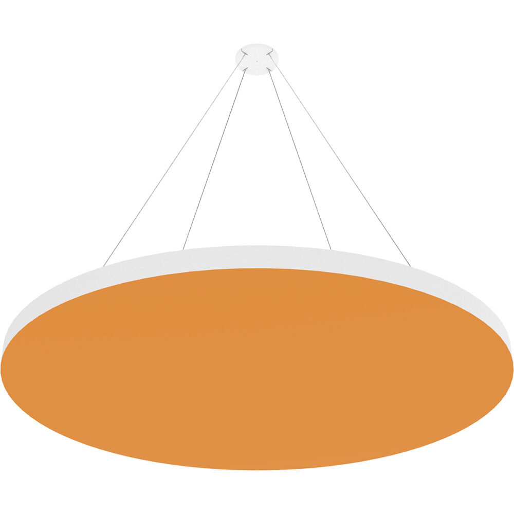 Vicoustic ViCloud VMT Flat (Redondo, Naranja Calabaza, 4 Piezas) - Solución Acústica Ligera y Suspen