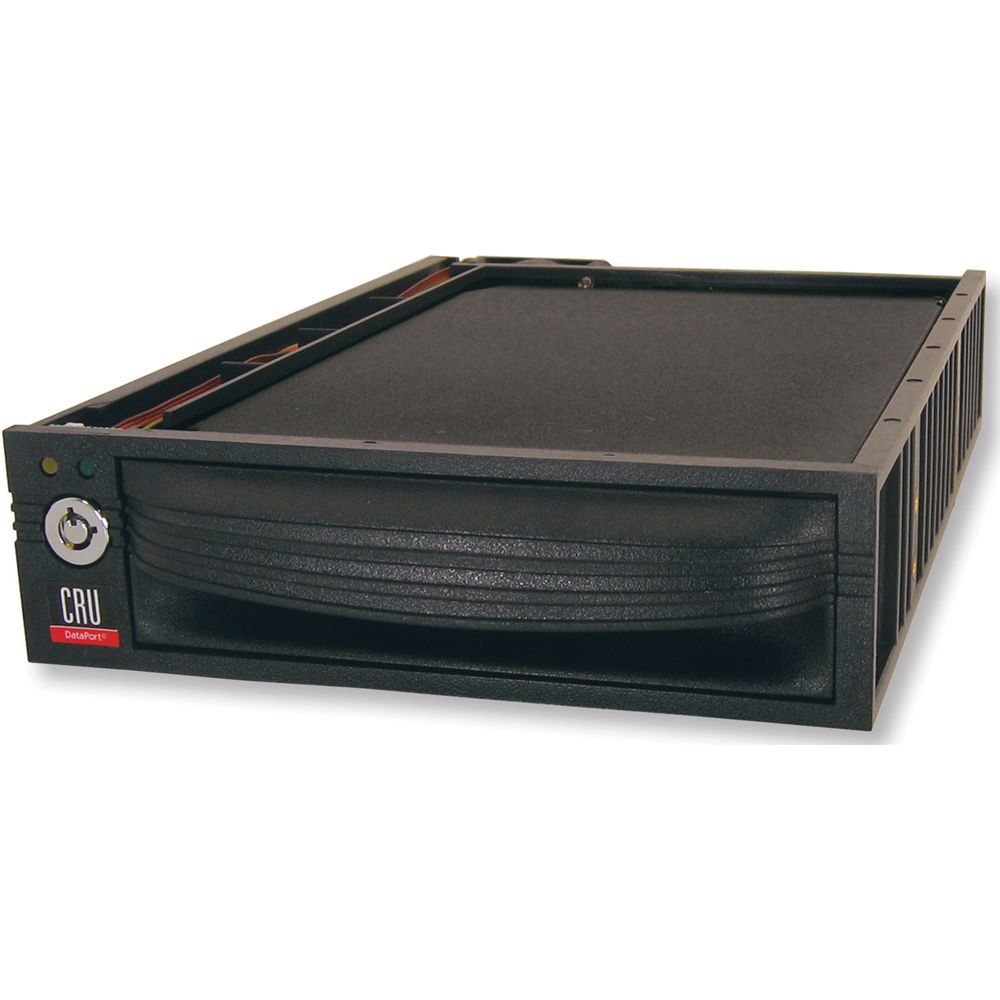 CRU-DataPort DP30 3.5"" SATA Caja de Disco Extraíble (Negro) - Compatible con Bahía de 5.25"", Soporte