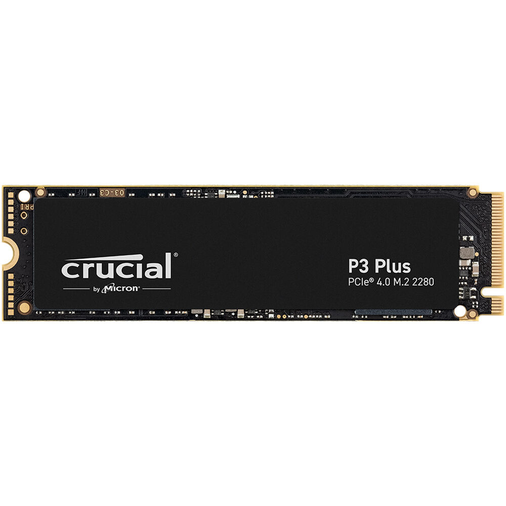 Crucial 2TB P3 Plus NVMe PCIe 4.0 M.2 SSD Interno - 5000 MB/s Lectura, 4200 MB/s Escritura, Micron 3