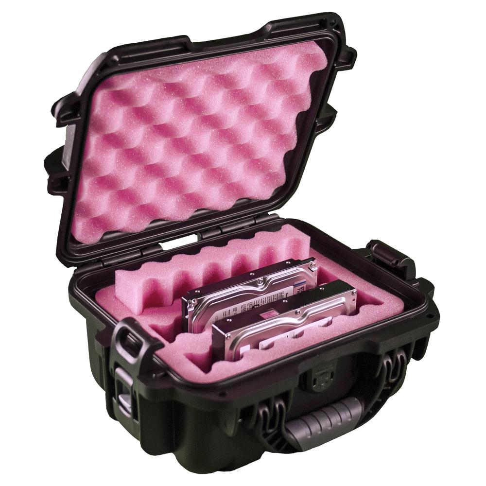 Funda para Disco Duro Turtle para 3 Discos de 3.5"" - Impermeable, Antiestático y Certificada ATA