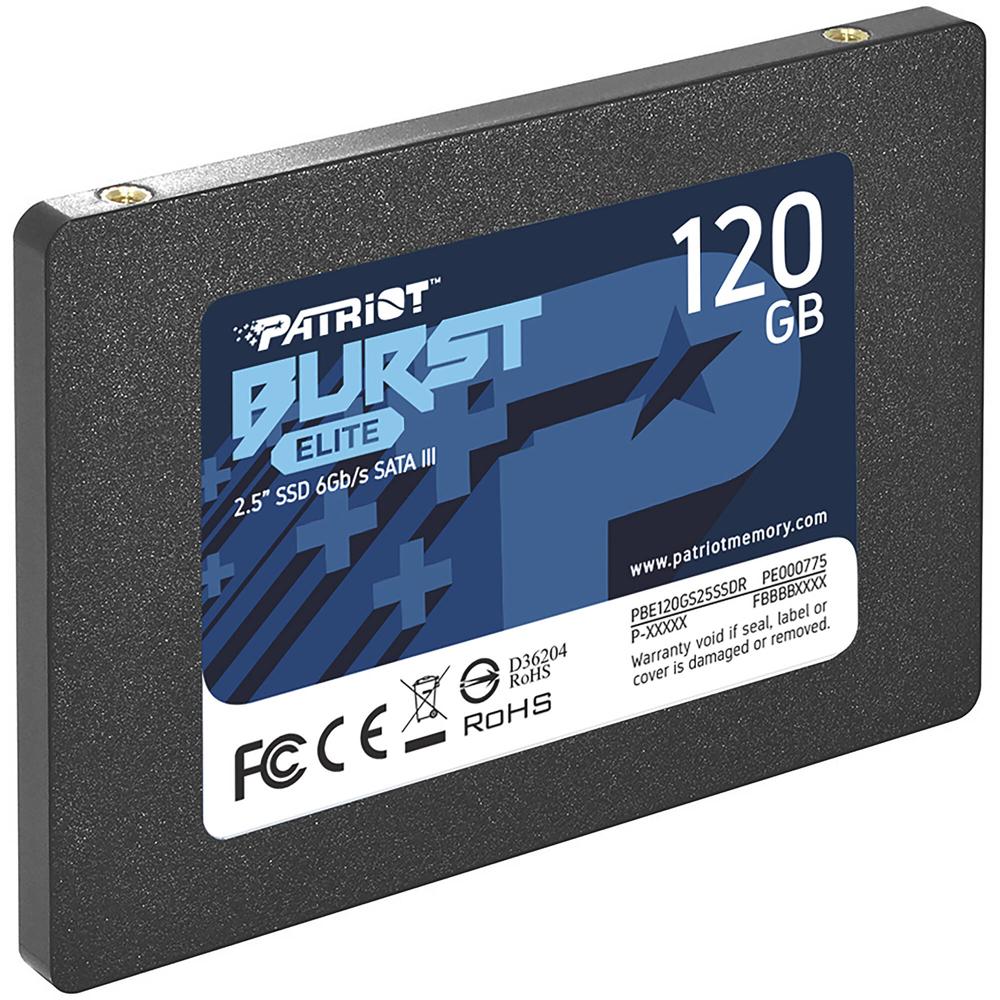 Patriot 120GB Burst Elite SSD Interno 2.5"" SATA III - 450 MB/s Lectura, 320 MB/s Escritura, Controla