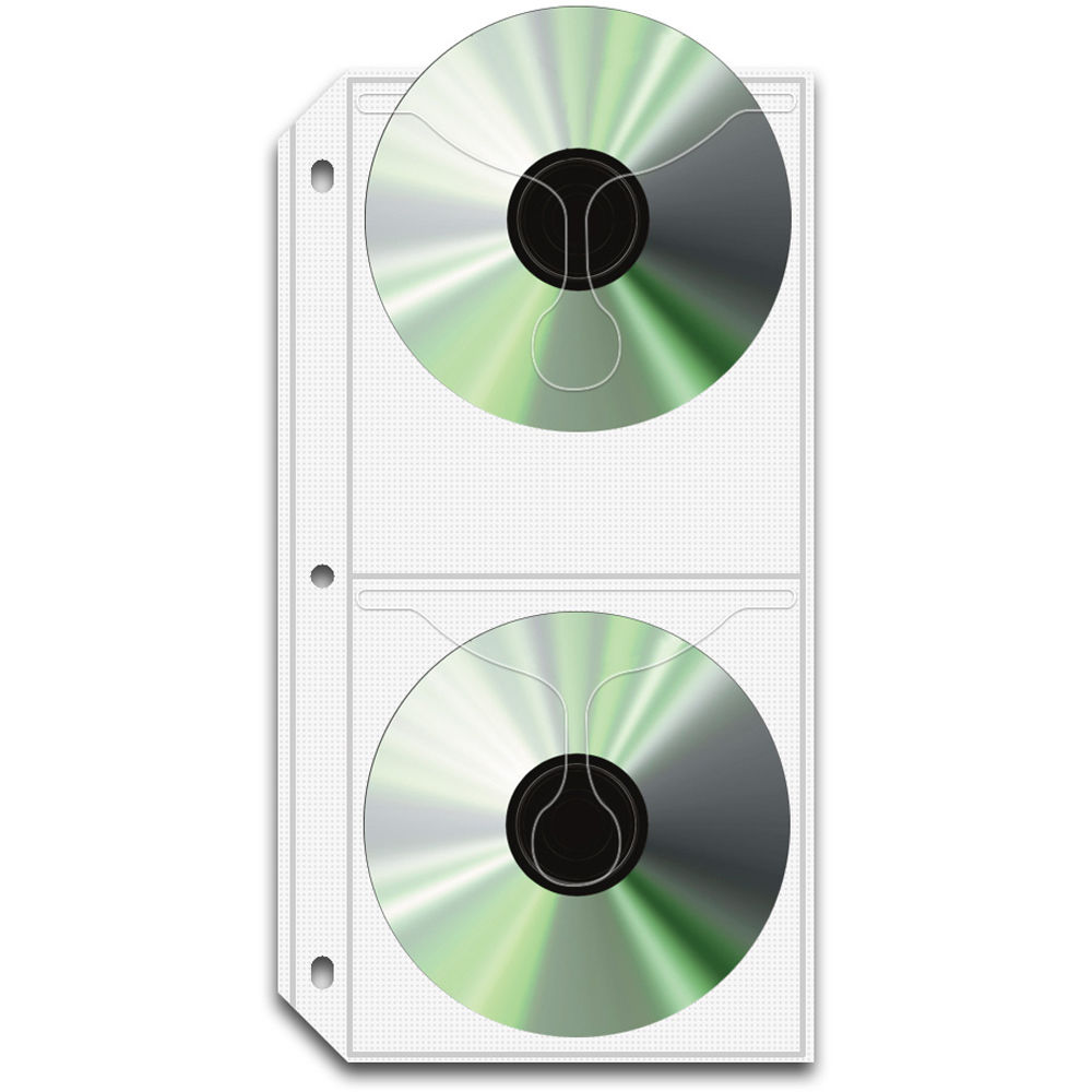 Preservador de Páginas para CD Print File CDBW4 (Paquete de 10) - Protege CDs, DVDs y CD ROMs con Bo