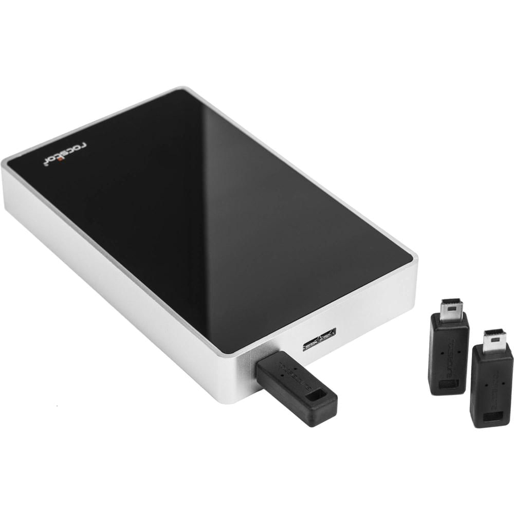 Rocstor 1TB Rocsecure EX31 HDD Portátil Encriptado USB 3.1 - Autenticación por Token Seguro, Encript