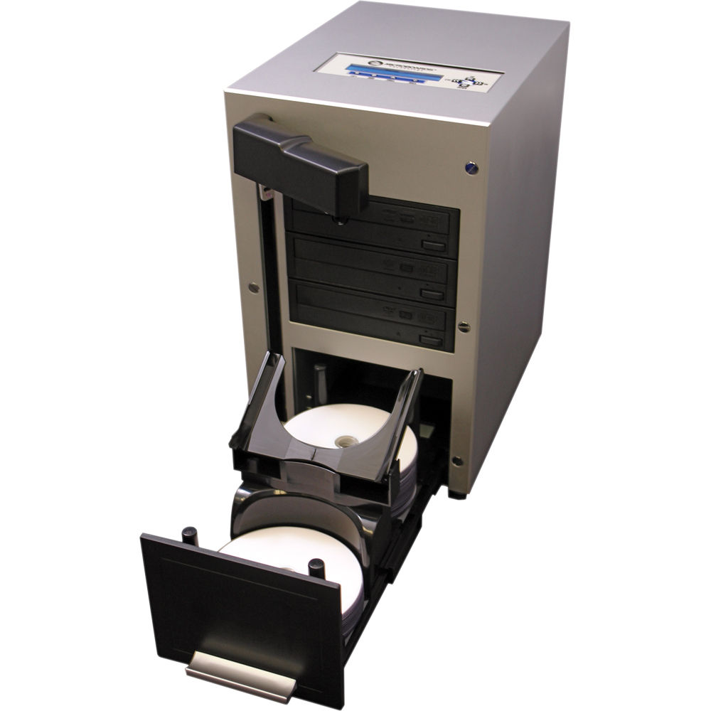 Microboards QDL-3000 Autocargador de CD/DVD - 60 Copias por Ejecución, Conexión USB Externa, Pantall