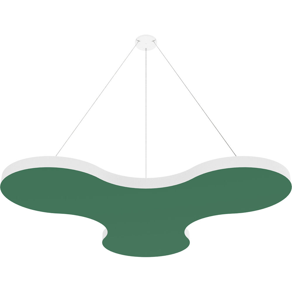 Vicoustic ViCloud VMT Flat (Pétalo, Verde Musgo, 4 Piezas) - Solución Acústica Ligera y Suspendida