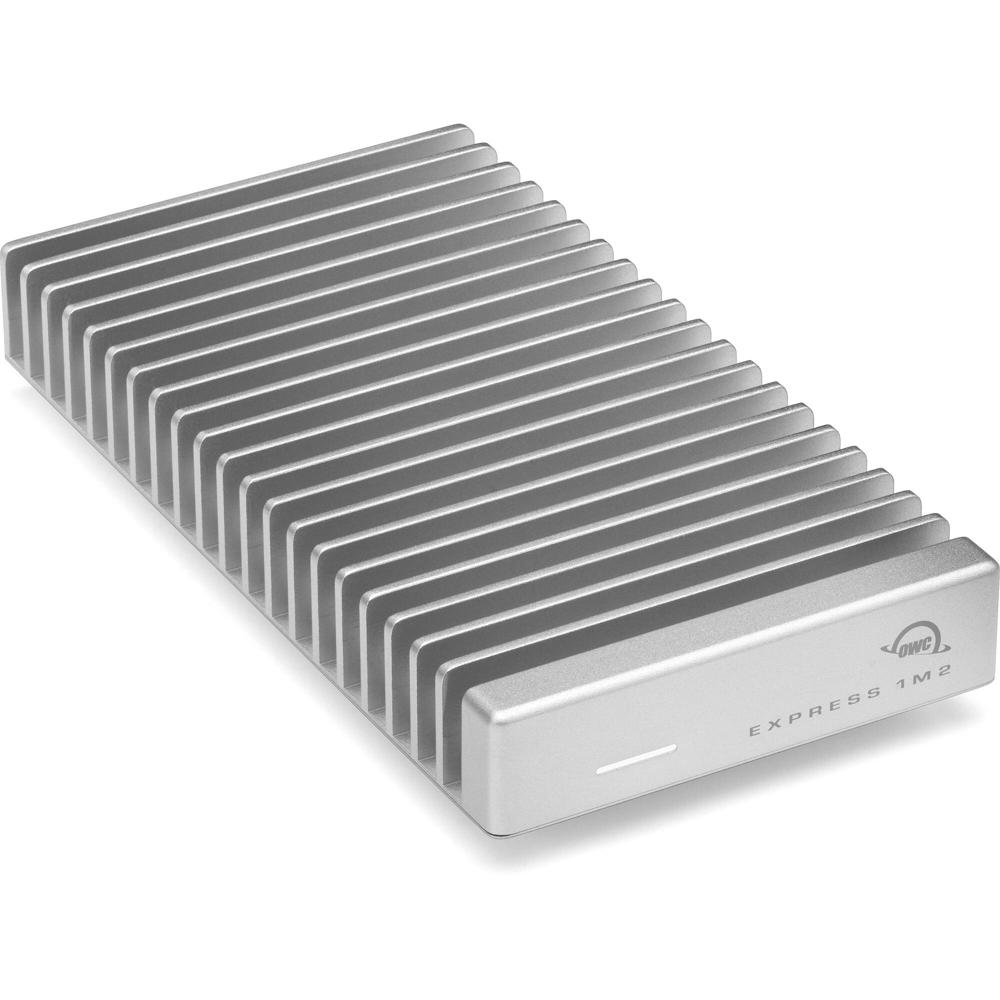 OWC 1TB Express 1M2 SSD Externo USB4 - 40 Gb/s, Aluminio, Compatible con M.2 y Formatos Windows/Linu