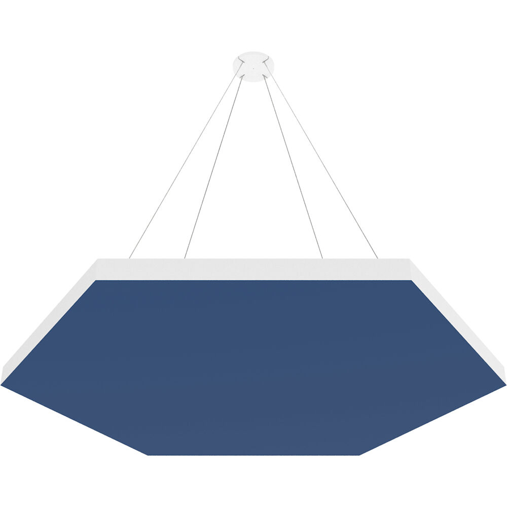 Vicoustic ViCloud VMT Flat (Hexágono, Azul, 4 Piezas) - Solución Acústica Ligera y Suspendida