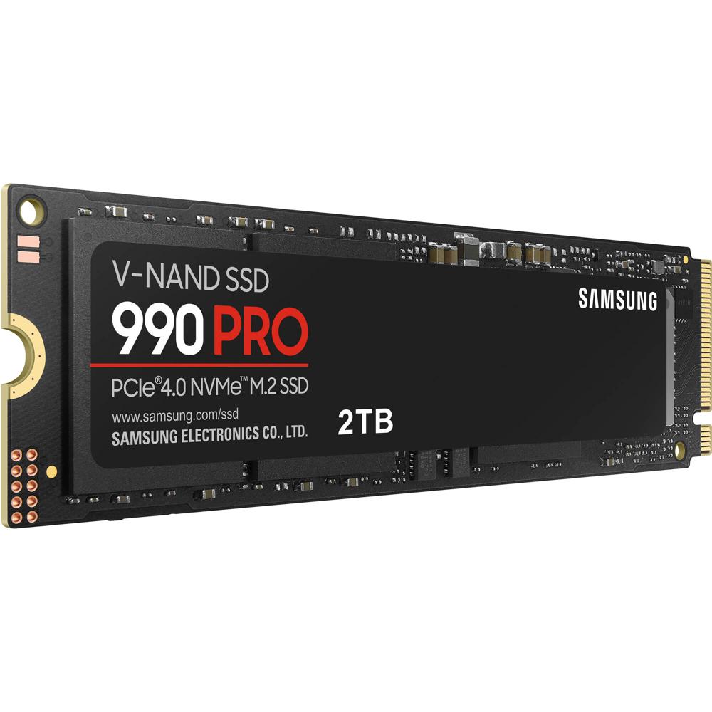 Samsung SSD Interno 2TB 990 PRO M.2 2280 PCIe 4.0 x4 - Lecturas 7450 MB/s, Escrituras 6900 MB/s, Enc