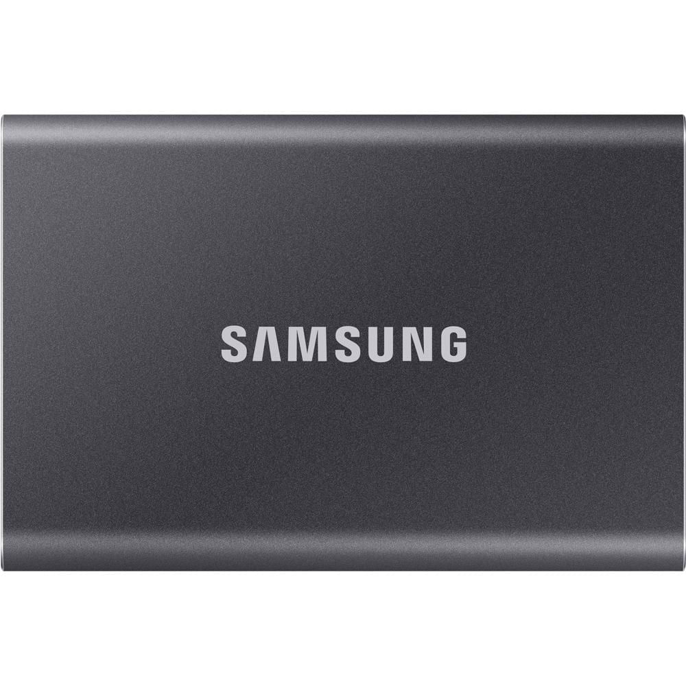 Samsung SSD Portátil T7 de 2TB (Gris Titanio) - USB 3.2 Gen 2, PCIe NVMe, Velocidades de Lectura has