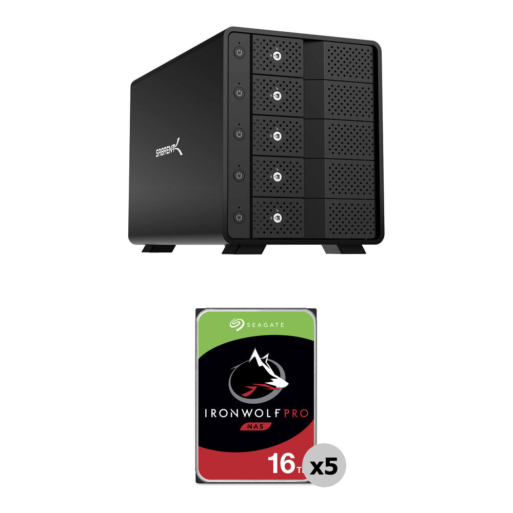 Sabrent USB 3.2 Gen 2 Estación de Acoplamiento sin Bandeja para 5 Discos Duros SATA de 3.5"" - Kit de