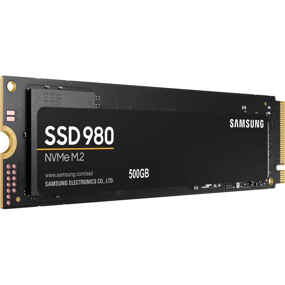 Samsung 500GB 980 SSD M.2 PCIe 3.0 x4 - Lecturas 3100 MB/s, Escrituras 2600 MB/s, Encriptación AES 2