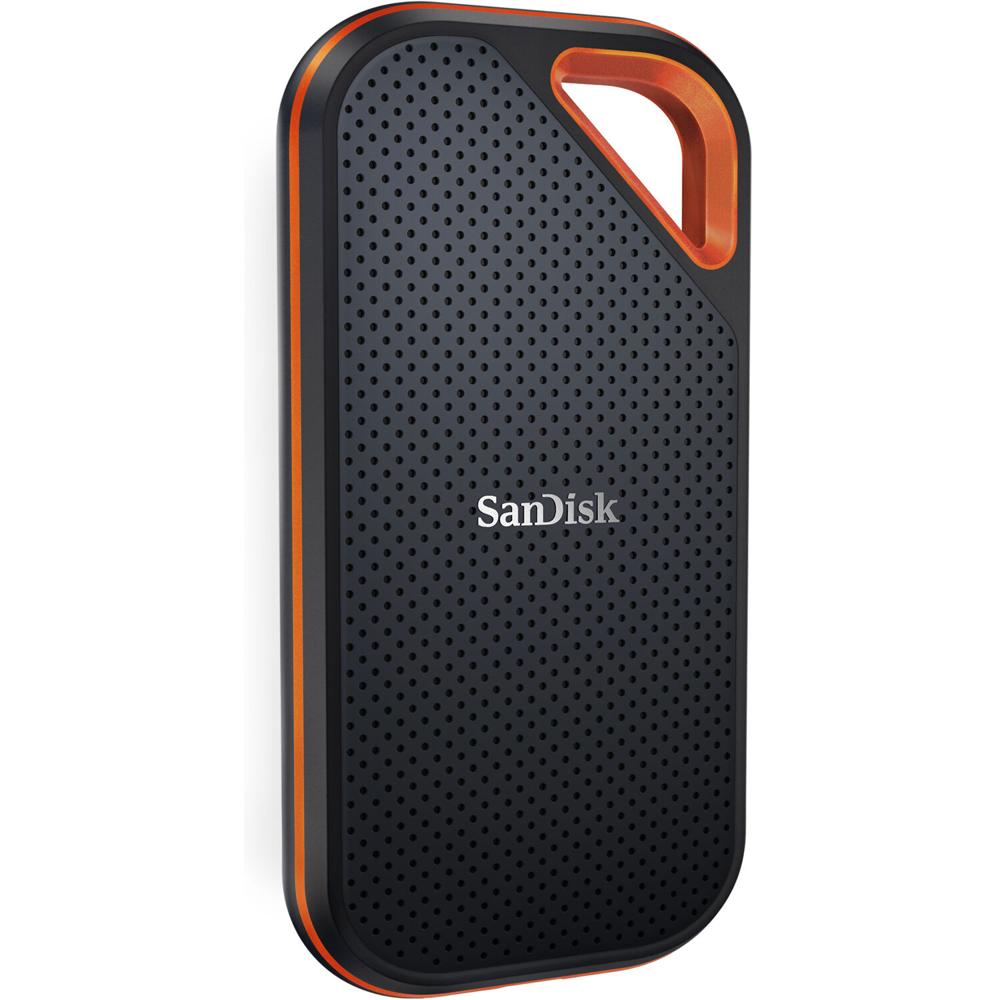 SanDisk 2TB Extreme PRO SSD Portátil V2 - USB 3.2 Gen 2x2, 2000 MB/s, Resistente al Agua y al Polvo,