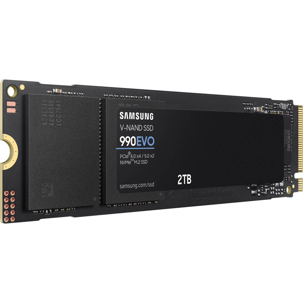 Samsung 2TB 990 EVO SSD M.2 2280 PCIe 4.0 x4 NVMe 2.0 - Lecturas 5000 MB/s, Escrituras 4200 MB/s, AE