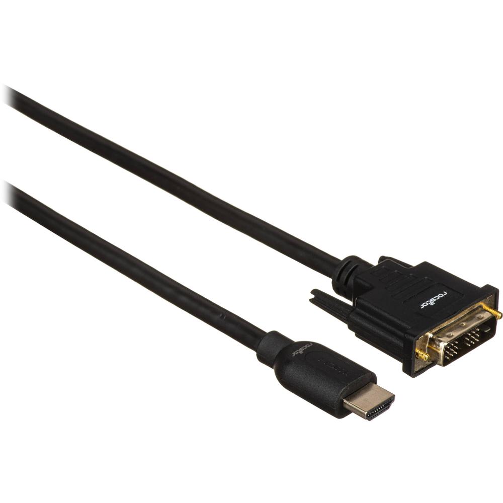 Rocstor Premium Cable HDMI Macho a DVI-D Macho (3') - Soporta Resolución hasta 1920 x 1200, Conector