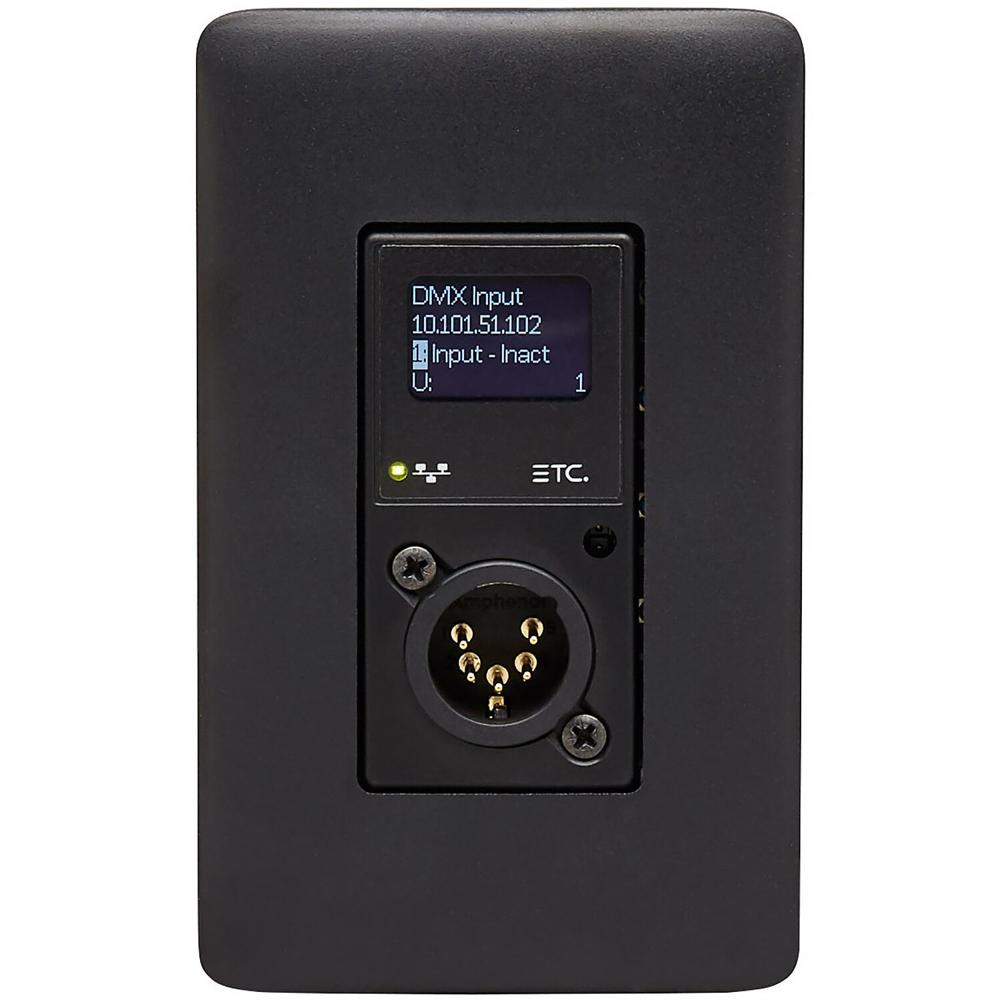 Puerta de Salida DMX/RDM de Un Puerto ETC Response Mk2 (Montaje en Pared, Negro) - Distribución de D