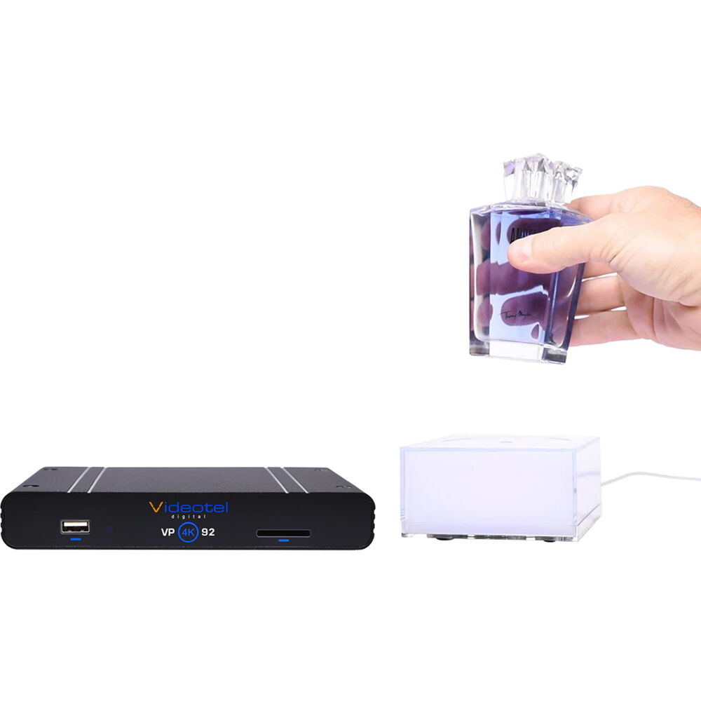 Videotel Digital ELEVATE: Solución Interactiva de Señalización Digital con VP92, Sensor de Peso y Pa