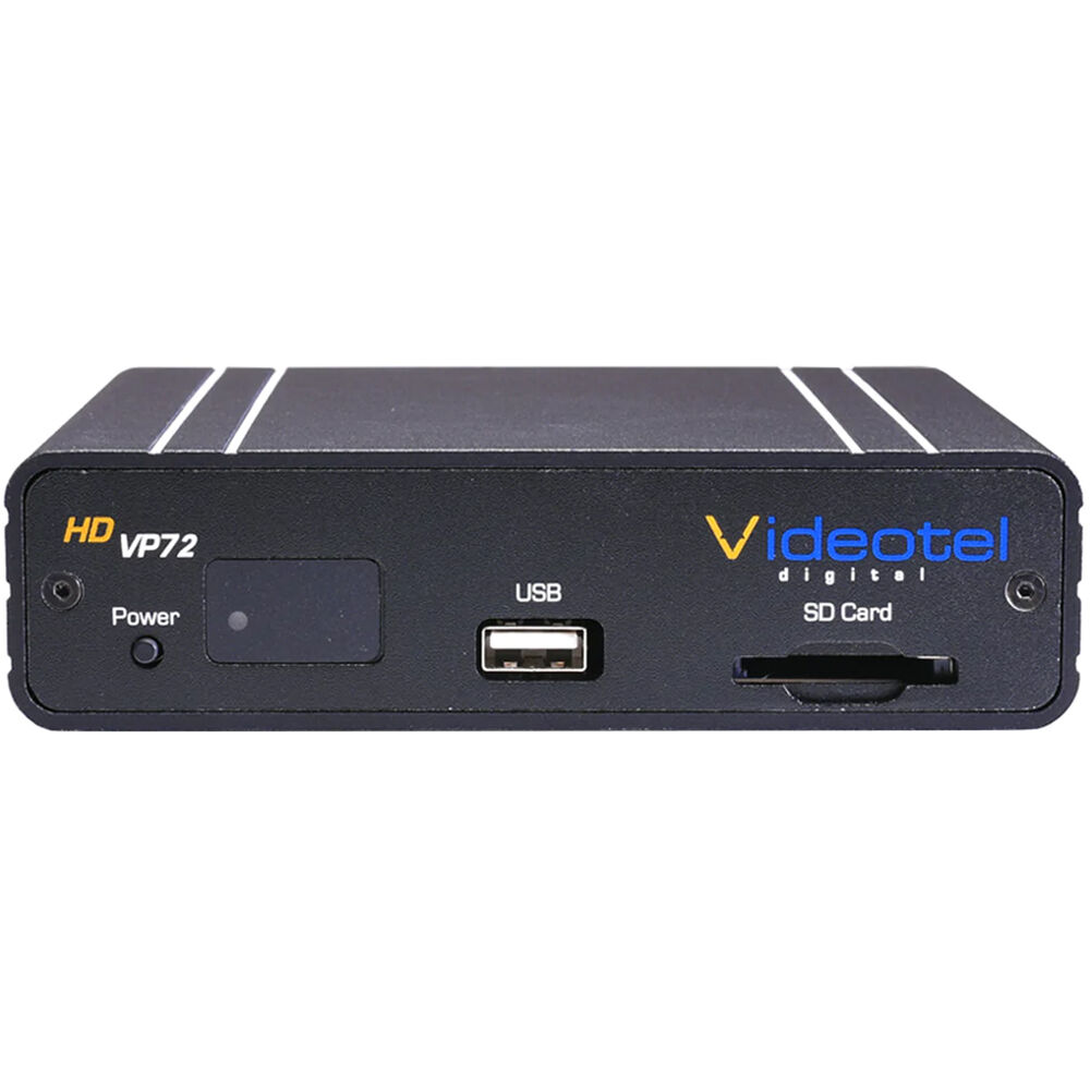 Videotel Digital VP72 4K: Reproductor de Señalización Digital Industrial con Auto Encendido, Reprodu