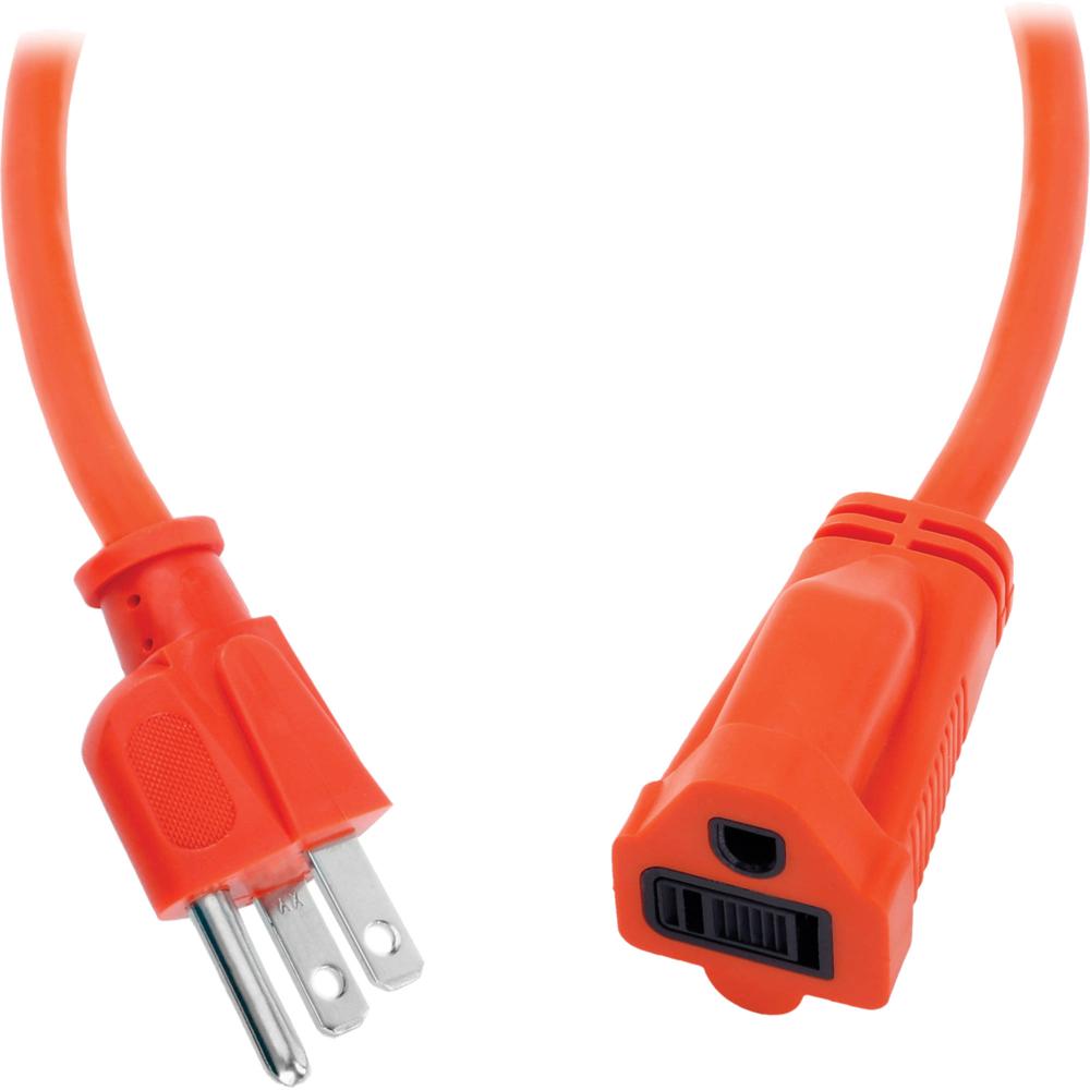 Watson AC Power Extension Cord (16 AWG, Orange, 100')