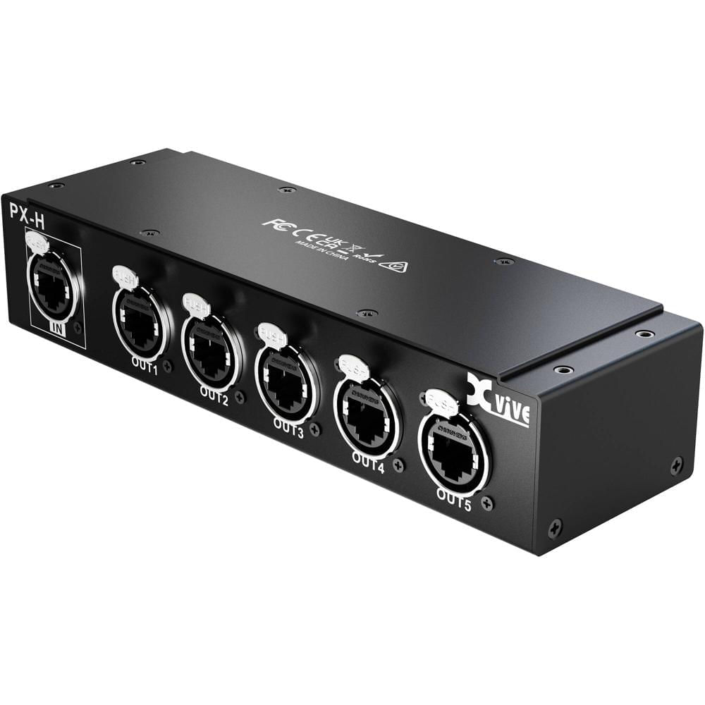 Xvive Audio PX-H Hub Breakout Box para Cinco Mezcladores de Monitor Personal PX-A - Ideal para Músic