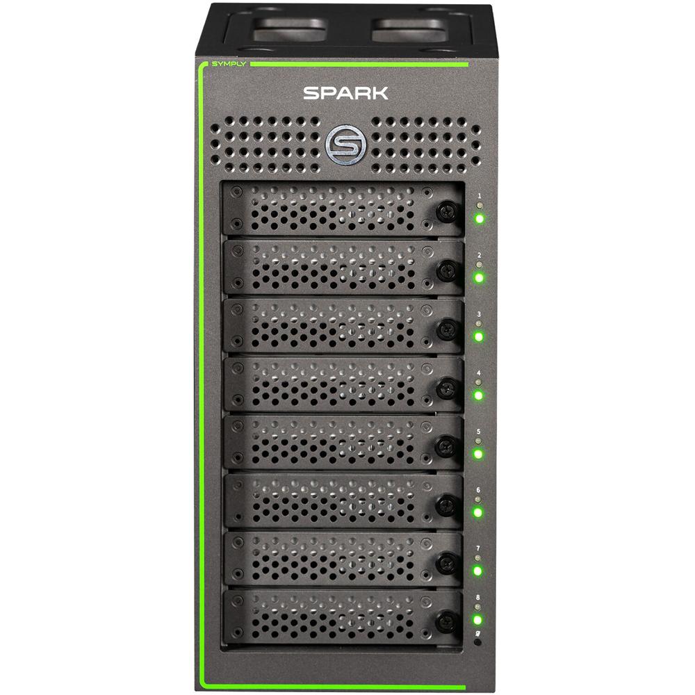 SYMPLY SymplySPARK 48TB 8-Bay Thunderbolt 3 RAID Array con Caja (8 x 6TB) - Capacidad de 48TB, Puert