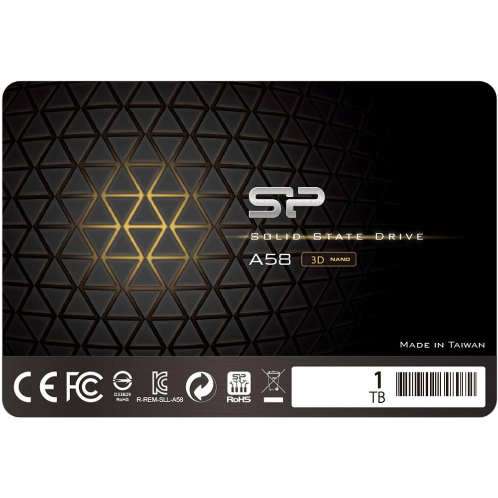 Silicon Power 1TB Ace A58 SSD Interno SATA III 2.5"" - 500 MB/s Lectura, 450 MB/s Escritura, 3D NAND,