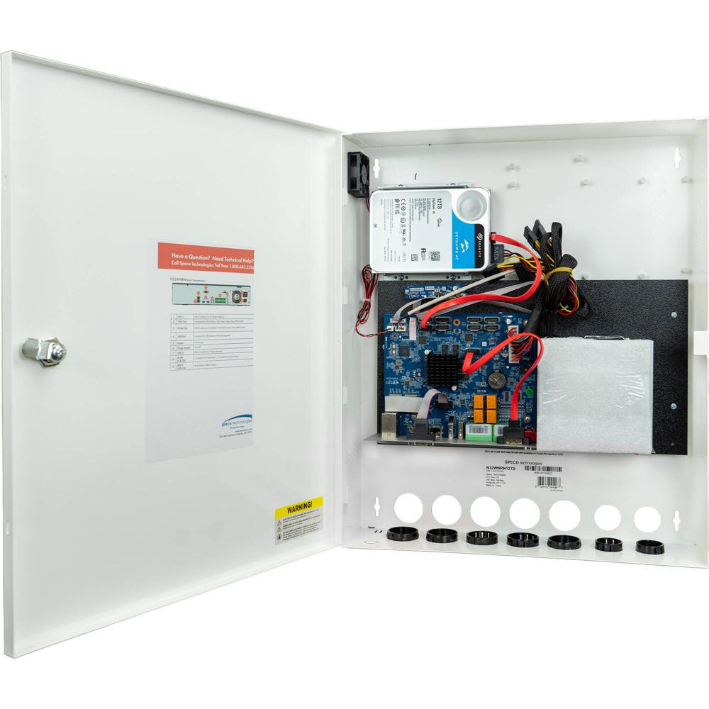 Grabador de Video en Red (NVR) de Montaje en Pared Speco Technologies N32WNRN de 32 Canales y 8MP co