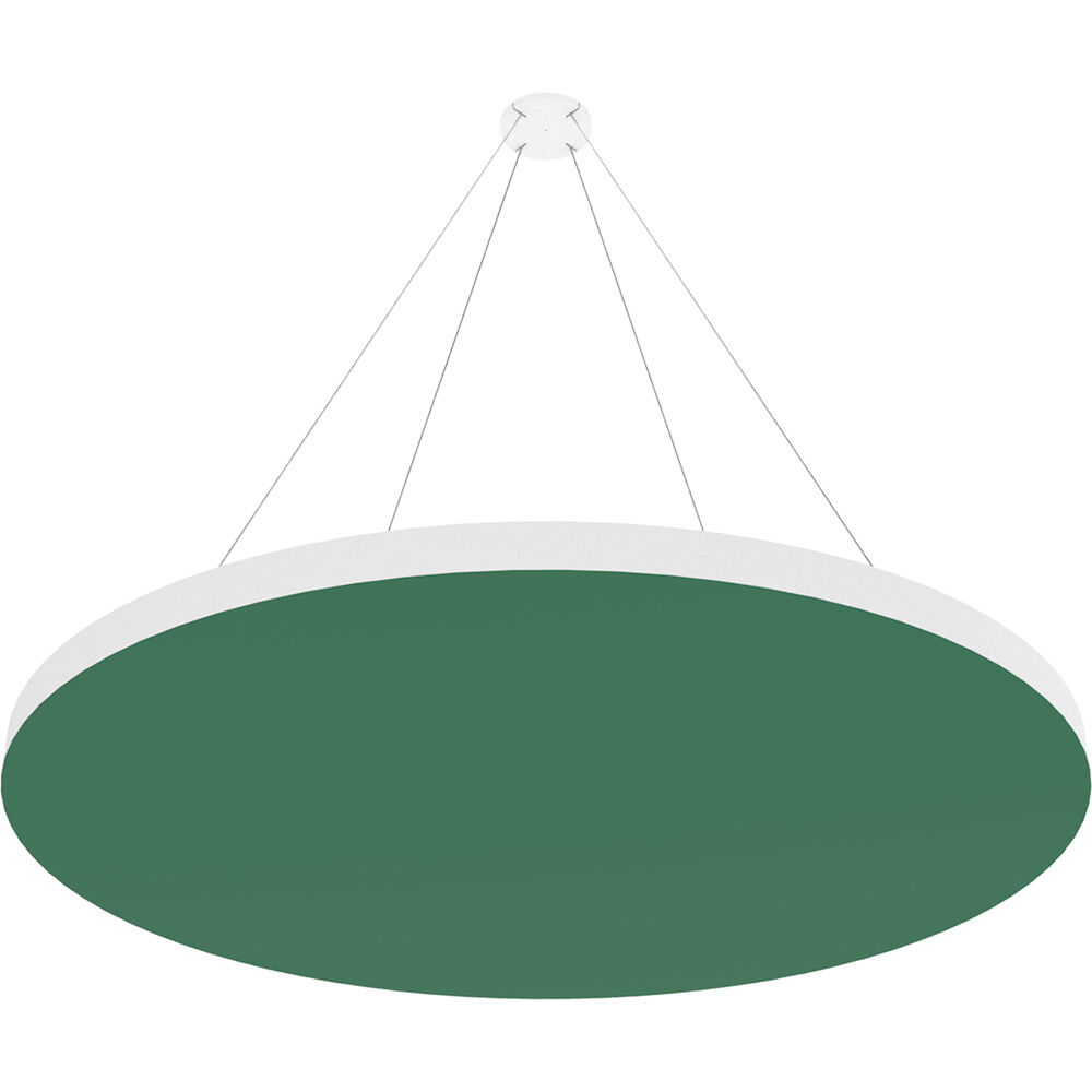 Vicoustic ViCloud VMT Flat (Redondo, Verde Musgo, 4 Piezas) - Solución Acústica Ligera que Absorbe F