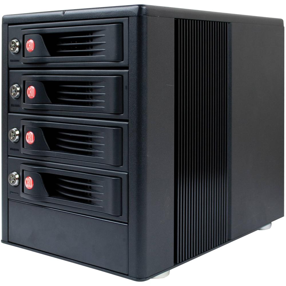 CRU-DataPort RTX410-XJ 4-Bay SAS/SATA JBOD con Puertos SFF-8088, Bays Sin Bandeja, Soporte para Velo