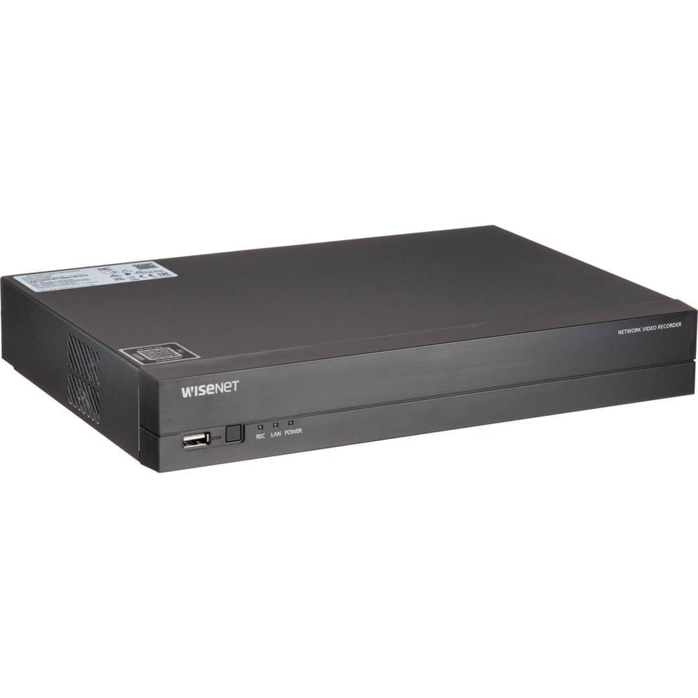 Hanwha Vision ARN-410S NVR de 4 Canales 8MP con 2TB HDD - Soporta 4 Cámaras, Audio Bidireccional, HD