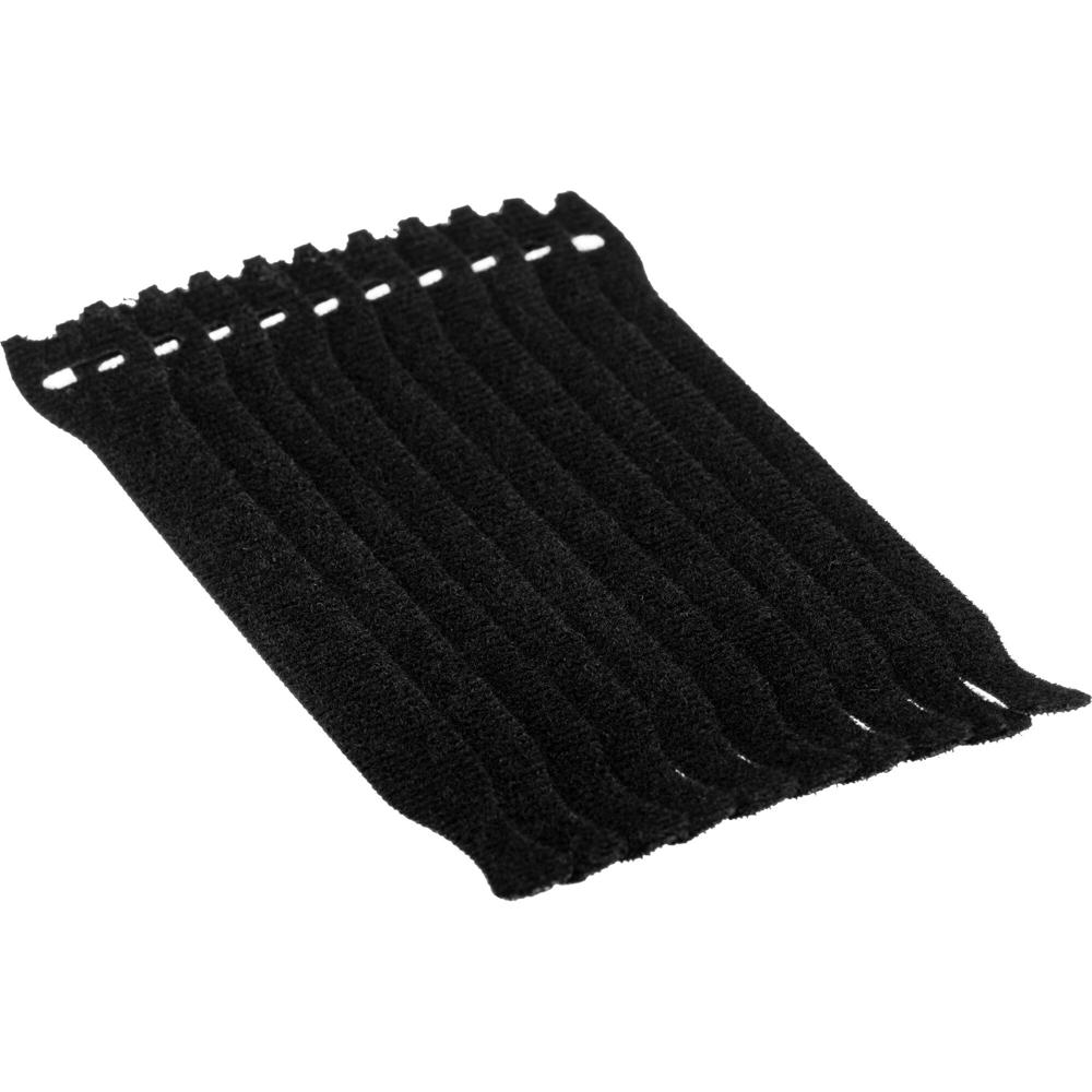 Rip-Tie Lite 1/2 x 6"" Light-Duty Strap (Black, 10-Pack)