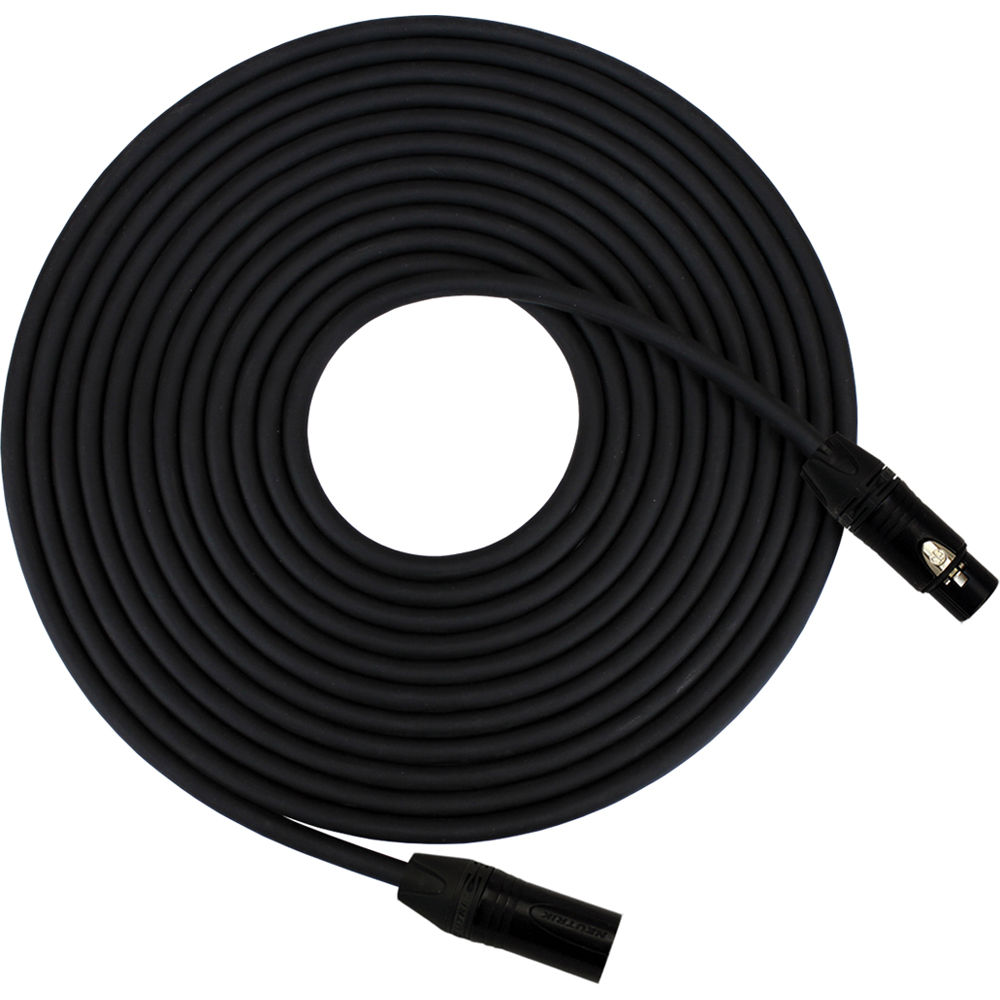 RapcoHorizon HOGMPRO-30 Cable de Micrófono Pro XLR (30', Negro) - XLR-F a XLR-M, Aplicaciones Profes
