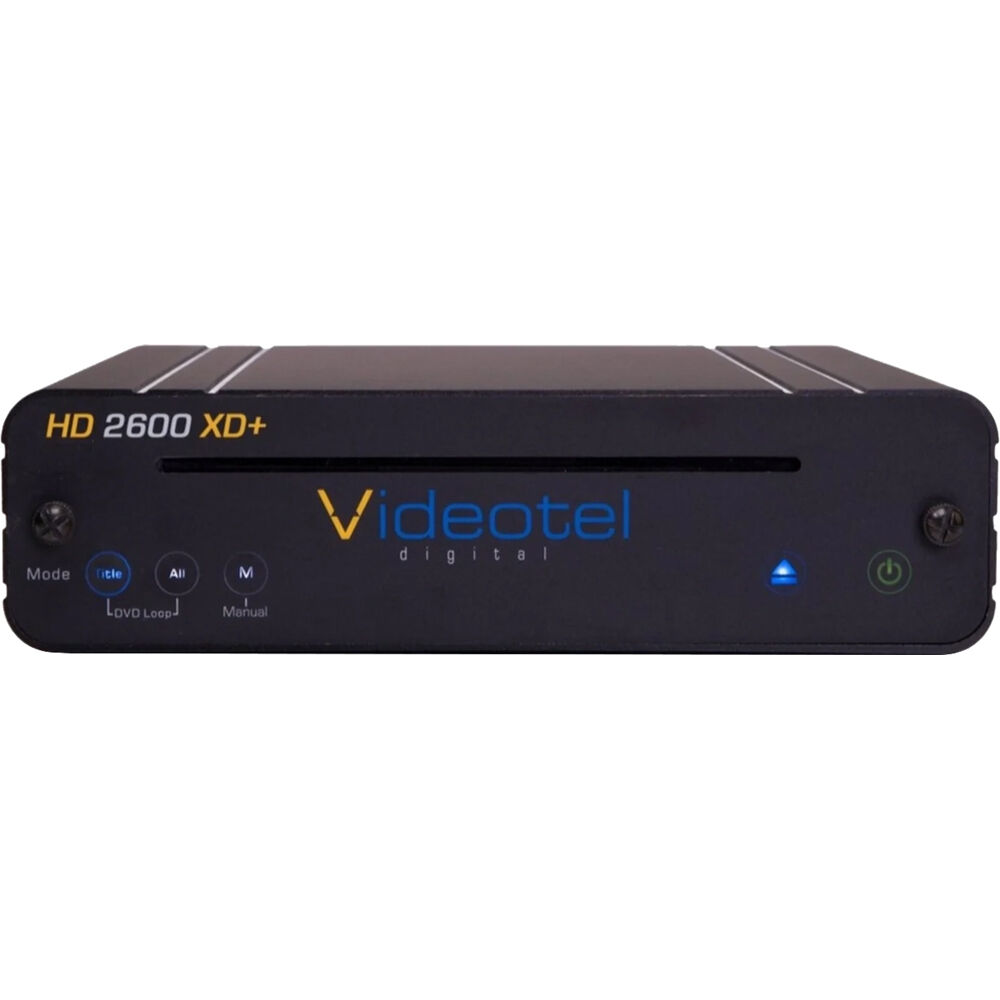 Videotel Digital HD2600 XD: Reproductor de DVD Industrial con Búfer de Contenido y Reproducción Auto