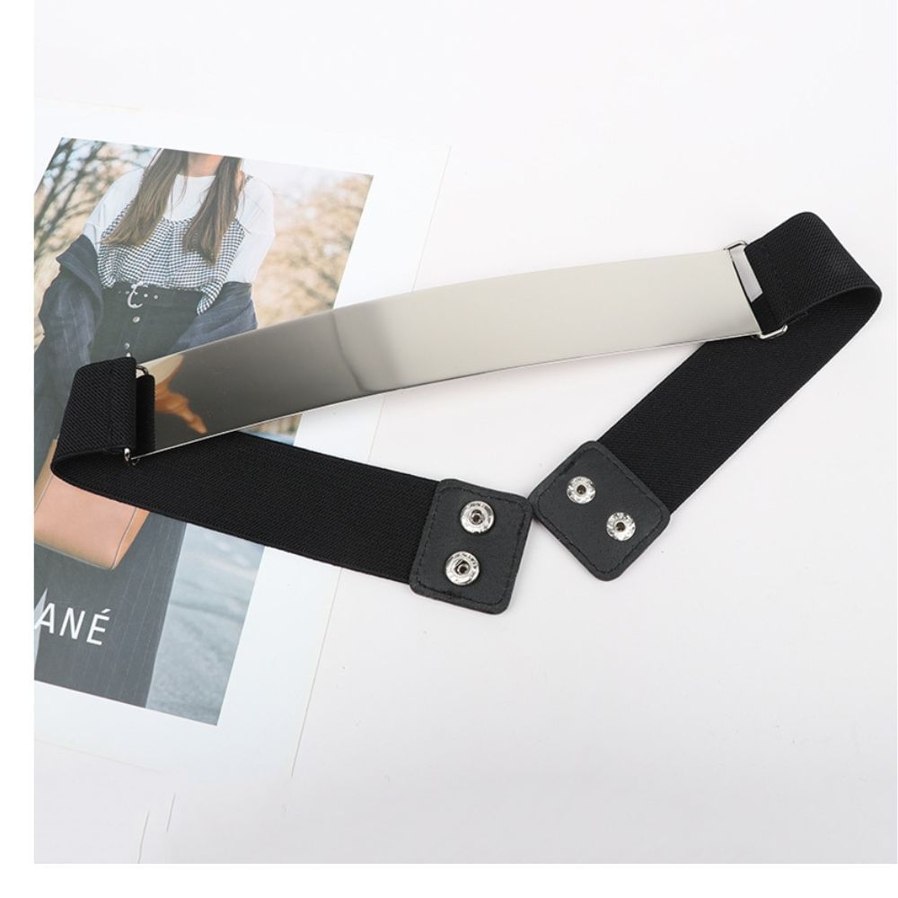 Cinturón Metálico con Elástico Artic | Plateado